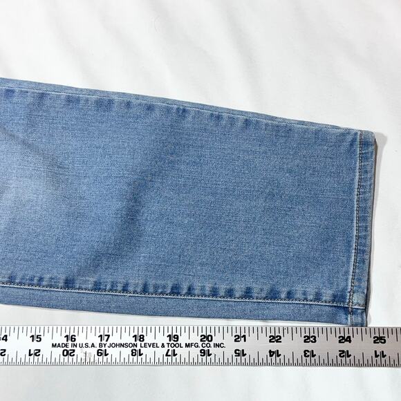 Vans Off the Wall Denim Jeans Women 5/27 Blue Distressed Straight Fit High Rise - Picture 8 of 10